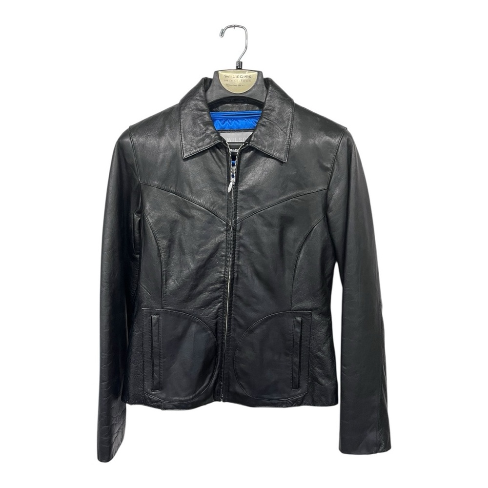 Wilsons | Black Leather Maxima Thinsulate Removable Liner Women's Jacket‎ Size S